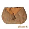 pochette su&eacute;dine et soie beige