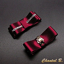 clips chaussures rouge soir&eacute;e c&eacute;r&eacute;monie noeud bordeaux mari&eacute;e