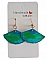 Boucles d oreilles en soie recto verso