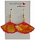 Boucles d oreilles en soie recto verso
