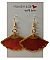 Boucles d oreilles en soie recto verso