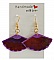 Boucles d oreilles en soie recto verso