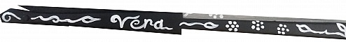 Eventail en soie dessin&eacute; et peint &agrave; la main "Evadea"