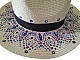 Un joli chapeau style Panama en paille enduite pour une meilleure protection