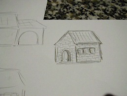 dessin maison à fabriquer