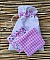 Lingettes d&eacute;maquillantes lavables en coton bambou et tissu coton imprim&eacute; avec sa pochette de rangement coordonn&eacute;e.