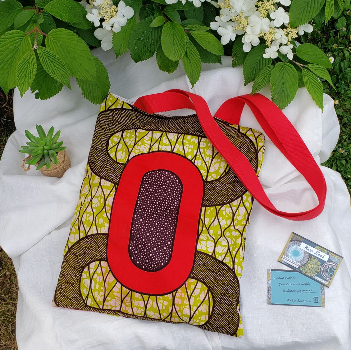 Sac &agrave; bandouli&egrave;re en coton wax