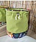 Trousse de toilette bourse imperméable à motif végétal coloré.