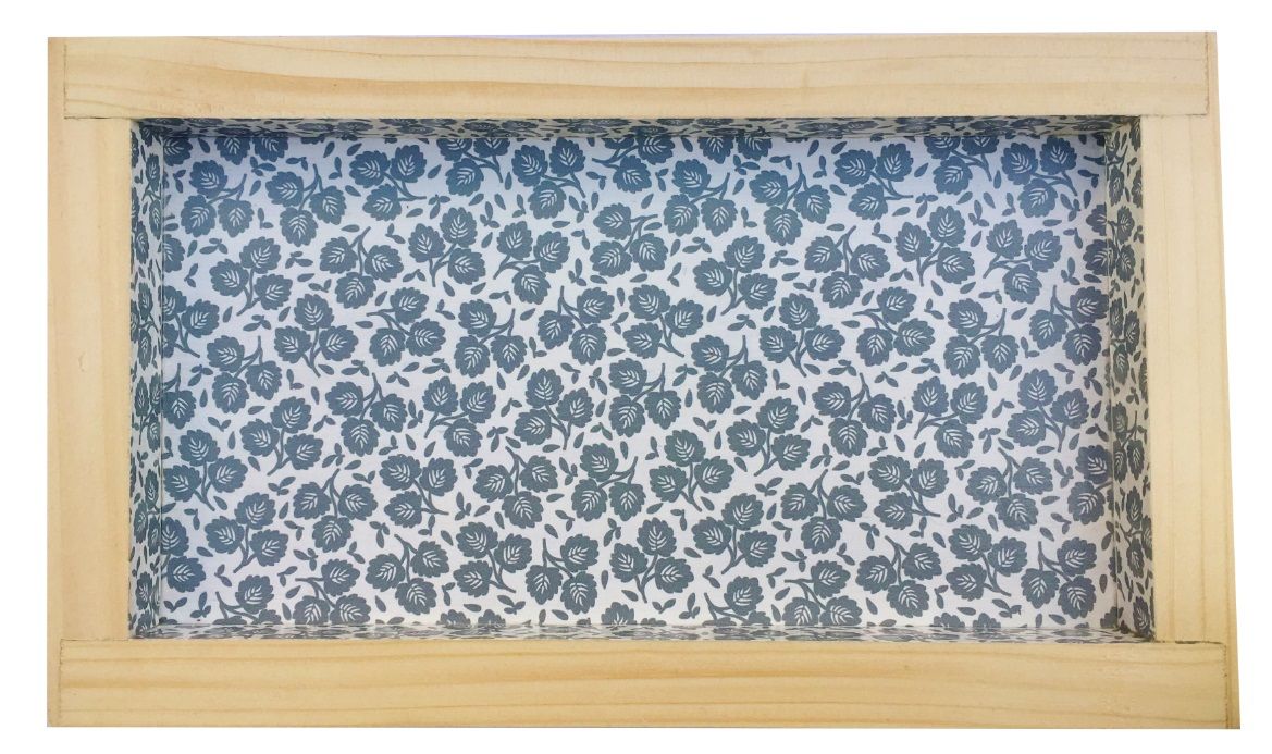 Dessous-de-plat en rondin de bois merisier / prunier, r&eacute;versible en coupelle d&eacute;cor petite feuille grise