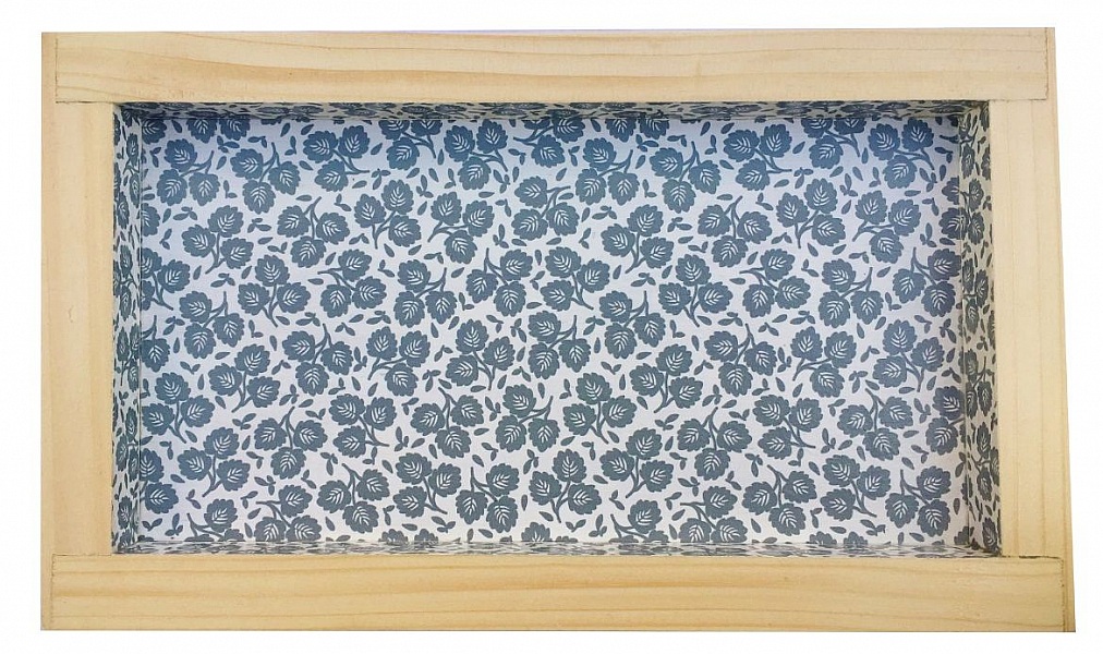 Dessous-de-plat en rondin de bois merisier / prunier, r&eacute;versible en coupelle d&eacute;cor petite feuille grise