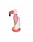 Porte-essuie-tout original en forme de flamant rose en bois.