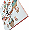 Horloge en bois carrer model "cup-cake" 