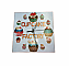 Horloge en bois carrer model "cup-cake" 