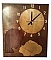Horloge g&eacute;ante "le baiser"  en bois