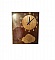 Horloge g&eacute;ante "le baiser"  en bois