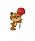 Horloge "nounours et sucrerie" mdf enfant
