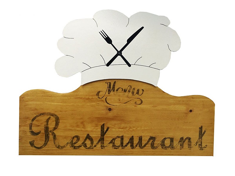 Horloge restaurant la  toque du chef sapin