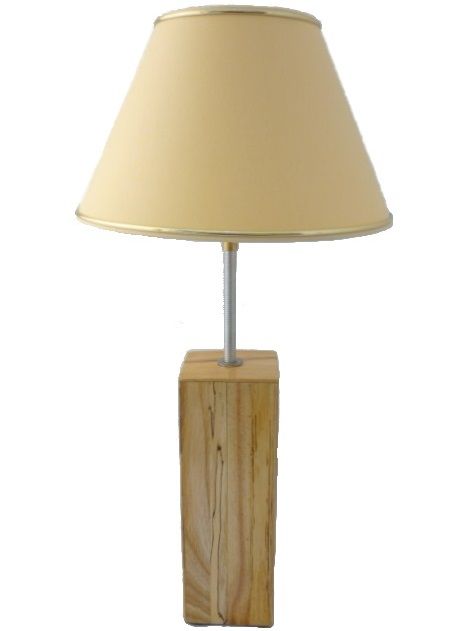 Lampe de table 56 cm en bois de frêne naturel.