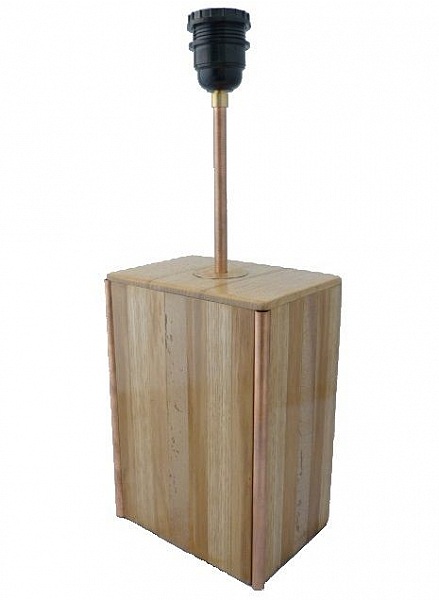 Lampe De Table 63 Cm, Bois Noble : Ch&acirc;taignier, Ch&ecirc;ne, Noyer