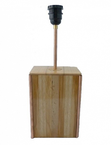 Lampe De Table 63 Cm, Bois Noble : Ch&acirc;taignier, Ch&ecirc;ne, Noyer
