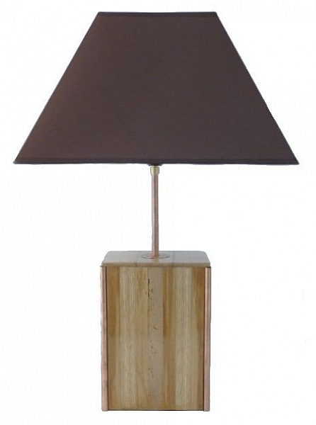 Lampe De Table 63 Cm, Bois Noble : Ch&acirc;taignier, Ch&ecirc;ne, Noyer