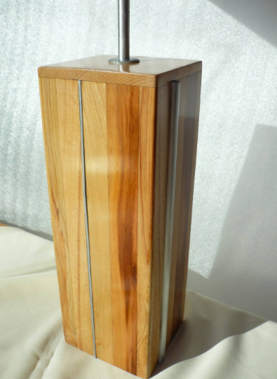 Lampe De Table 76 Cm, Bois Noble : Prunier, Merisier, S&eacute;quoia, H&ecirc;tre