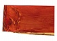 Grand miroir rectangulaire en rondin de bois couleur rouge acajou 47 x 56 cm