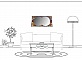 Miroir rectangulaire en rondin de bois 39 x 20 cm gris