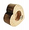 Ouvre bouteille / d&eacute;capsuleur en bois de h&ecirc;tre model : c&oelig;ur