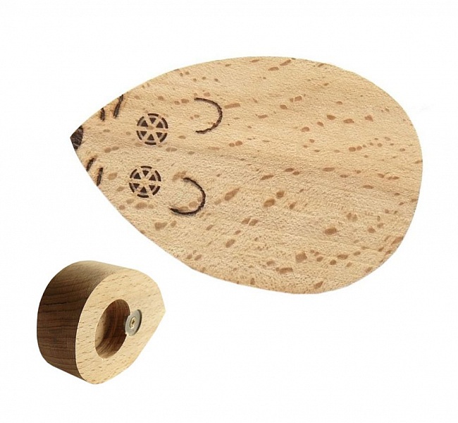 Ouvre bouteille / d&eacute;capsuleur en bois de h&ecirc;tre model : souris