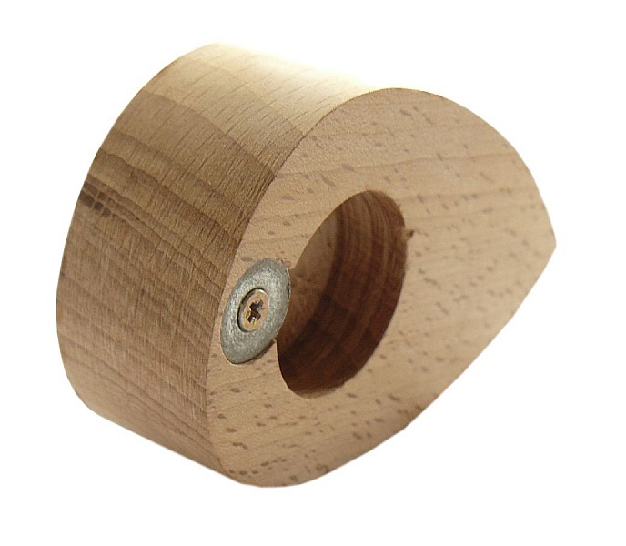 Ouvre bouteille / d&eacute;capsuleur en bois de h&ecirc;tre model : h&eacute;risson