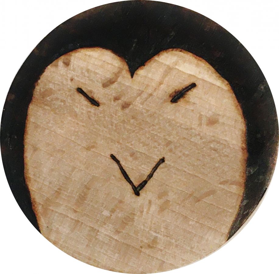 Ouvre bouteille / d&eacute;capsuleur en bois de h&ecirc;tre model : pingouin