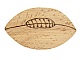 Ouvre bouteille / d&eacute;capsuleur en bois de h&ecirc;tre model : ballon de rugby