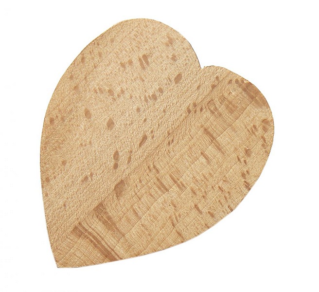 Ouvre bouteille / d&eacute;capsuleur en bois de h&ecirc;tre model : c&oelig;ur