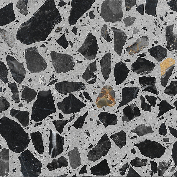 papillon en sapiens, cerisier et h&ecirc;tre petite touche d'&eacute;b&egrave;ne sur socle en marbre italien Terrazzo &agrave; poser sculpture en bois