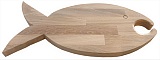 Planche à découper apéro en bois en forme de poisson.