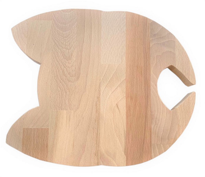 Planche &agrave; d&eacute;couper sp&eacute;cial ap&eacute;ro en bois de h&ecirc;tre naturel FSC model t&ecirc;te de chat