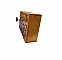 Porte-manteau mural rectangulaire en rondins de bois couleur miel.