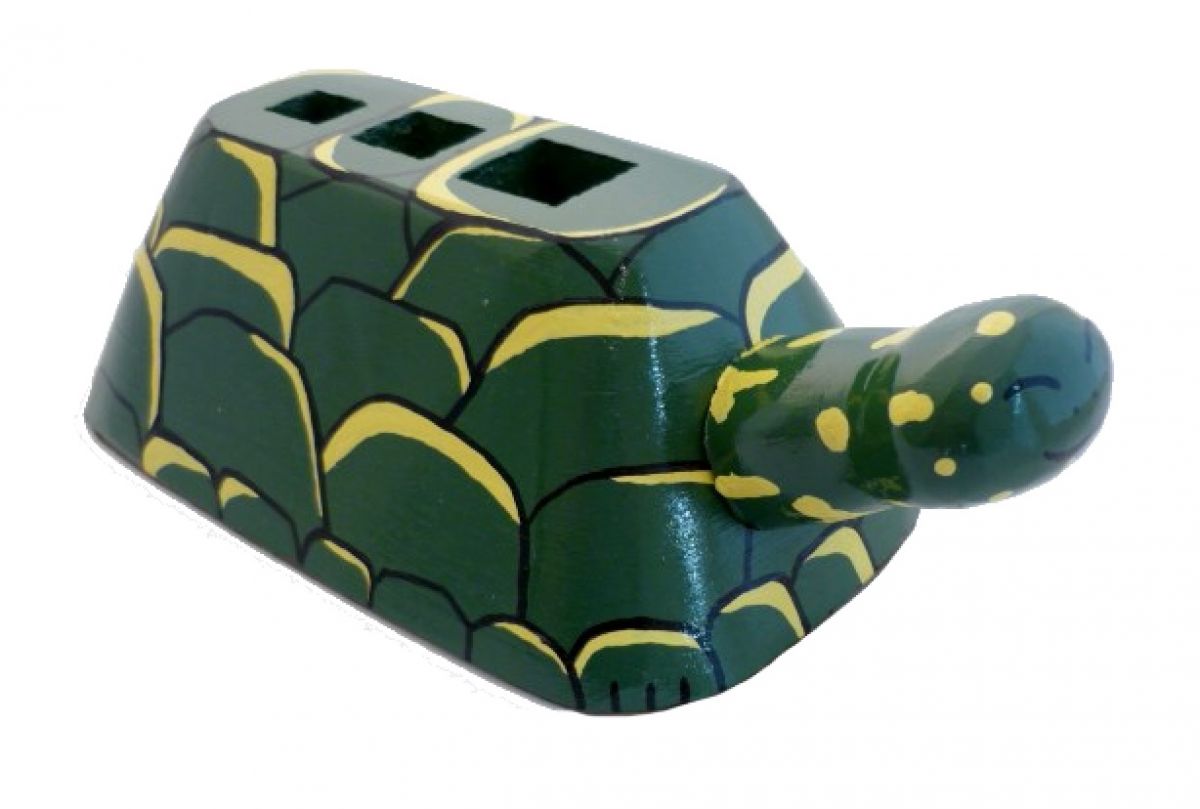 Set de rentr&eacute;e scolaire bois model : tortue Pot a crayon et Porte manteau mural a une pat&egrave;re