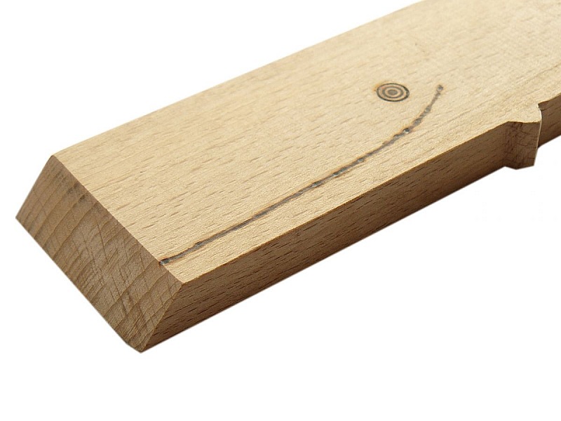 Spatule biseauter en bois &eacute;pais model baleine