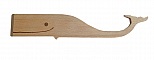 Spatule biseauter en bois &eacute;pais model baleine