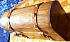 Coffret cintr&eacute; en ch&ecirc;ne aspect vieilli bois massif