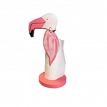 "Le flamant rose" porte essuie-tout 