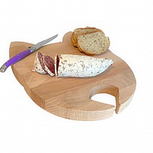 Planche &agrave; d&eacute;couper sp&eacute;cial ap&eacute;ro en bois de h&ecirc;tre naturel FSC model t&ecirc;te de chat