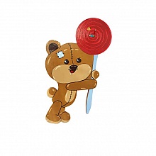 Horloge "nounours et sucrerie" mdf enfant