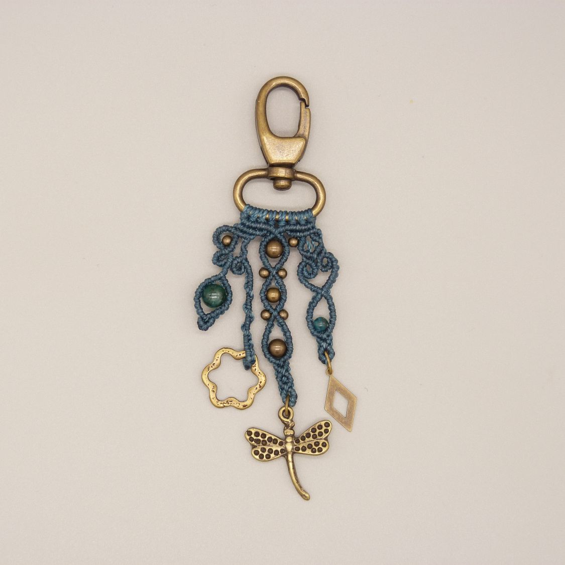 Bijou de sac avec porte-clef mousqueton pi&egrave;ce unique