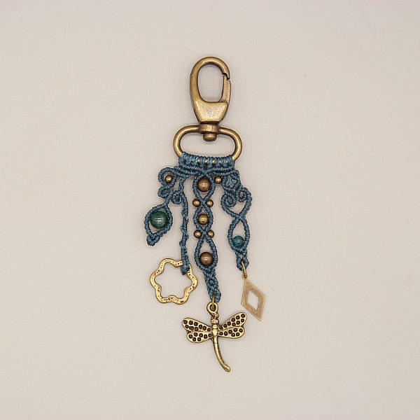 Bijou de sac avec porte-clef mousqueton pi&egrave;ce unique