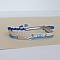 Bracelet multi-rangs 3 en 1  en micro-macram&eacute; bleu et beige sable