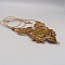 collier brun en micro-macram&eacute; avec oeil de tigre