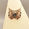 Collier en  micro-macram&eacute; couleur taupe avec une jaspe